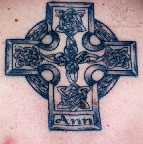 Lowerback Celtic Cross Tattoo